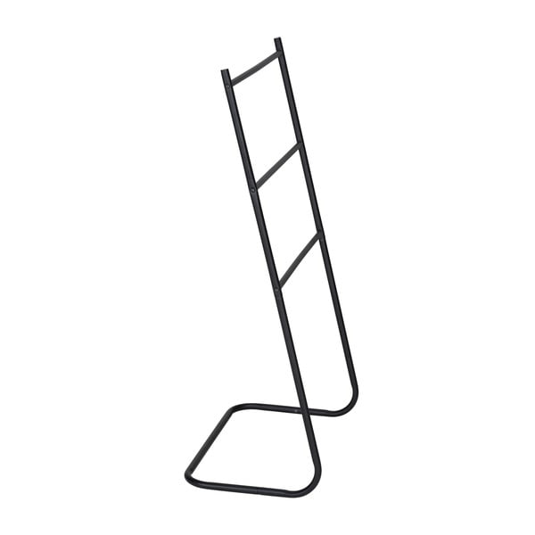 Mat črno kovinsko stojalo za brisače Aracena – Allstar-image-3