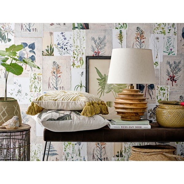 Namizna svetilka v temni naravni barvi s tekstilnim senčilom (višina 54 cm) Svale – Bloomingville-image-1