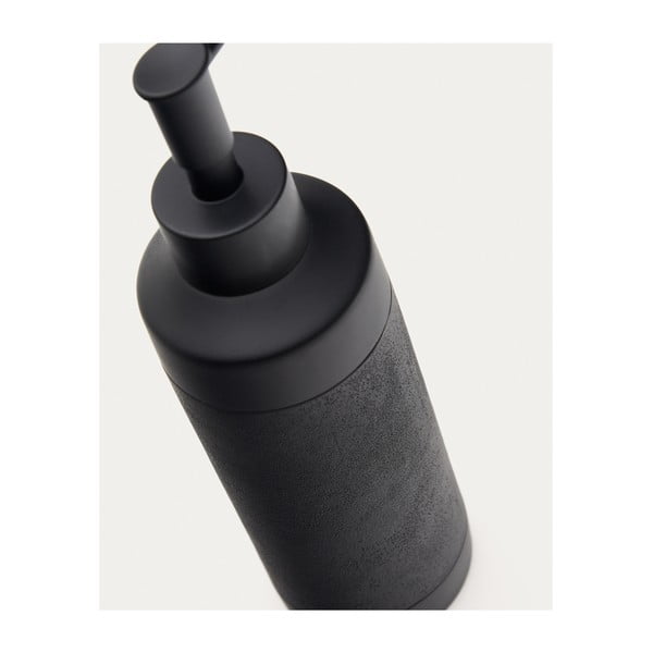 Črn dozirnik za milo iz poliresina 420 ml Sisel – Kave Home-image-4