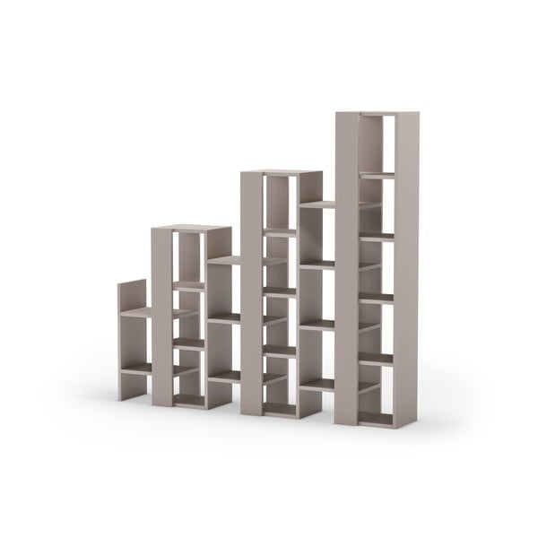 Sivo-bež regal 158x151 cm Anissa – Marckeric-image-2