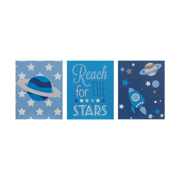Otroške slike v kompletu 3 ks 16x20 cm Reach for the Stars – Premier Housewares