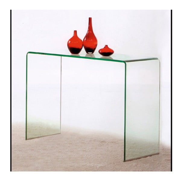 Evergreen House Enostavna steklena konzolna miza-image-1