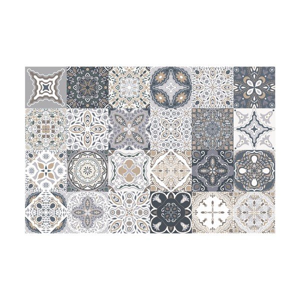 Komplet 24 stenskih nalepk Ambiance Tiles Azulejos Nello, 10 x 10 cm-image-2