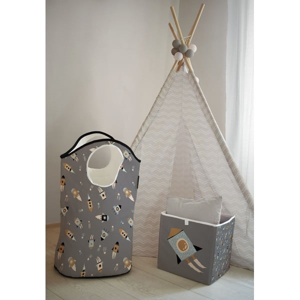 Siva tekstilna otroška košara za shranjevanje Cosmos - Butter Kings-image-1