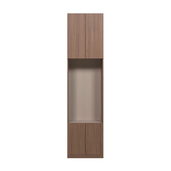 Modularna omara v temni naravni barvi 54x215 cm Build – WOOOD