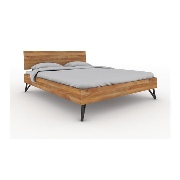 Hrastova zakonska postelja 200x200 cm Golo 2 - The Beds