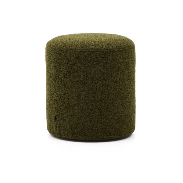 Zelen tabure iz tkanine bouclé Kaeli – Kave Home