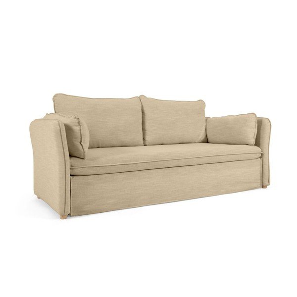 Bež raztegljiva sedežna garnitura 210 cm Tanit – Kave Home-image-2