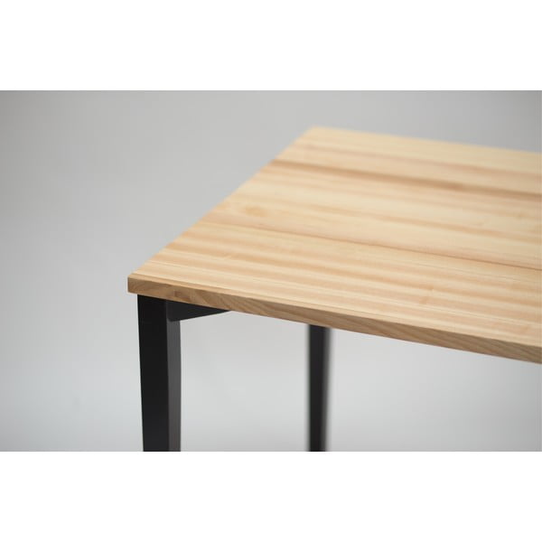 Črna jedilna miza Ragaba TRIVENTI, 80 x 120 cm-image-2