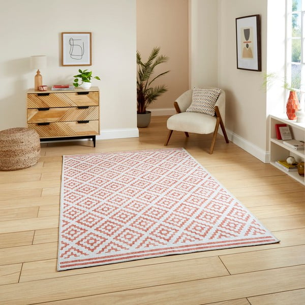 Oranžna pralna preproga 152x230 cm Coral Orange – Think Rugs-image-1