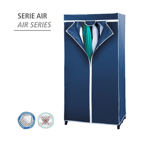 Modra zložljiva garderobna omara iz blaga Wenko Air-image-3
