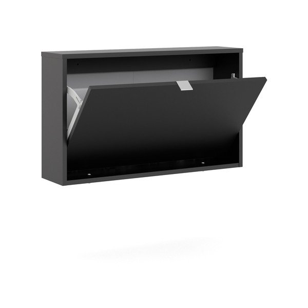 Črna preklopna stenska omarica za čevlje Shoes – Tvilum-image-4