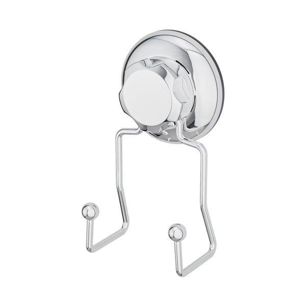 Kovinski obešalnik v srebrni barvi z namestitvijo brez vrtanja Bestlock Bath – Compactor