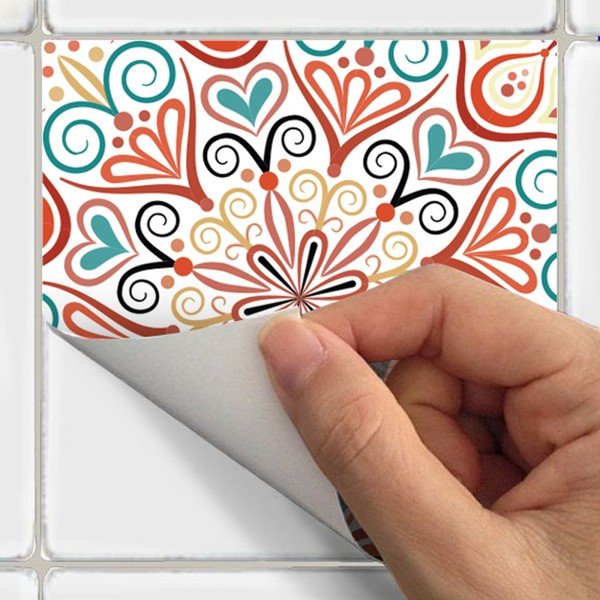 Komplet 24 nalepk Ambiance Flowers-image-1