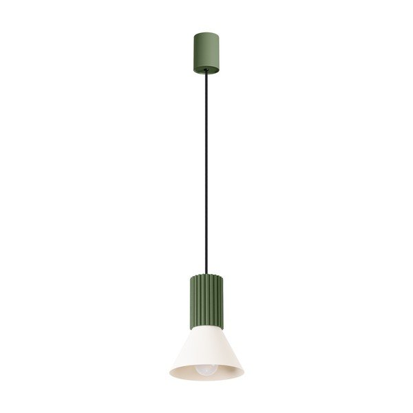 Zelena kovinska viseča svetilka ø 14 cm Niru – Sollux