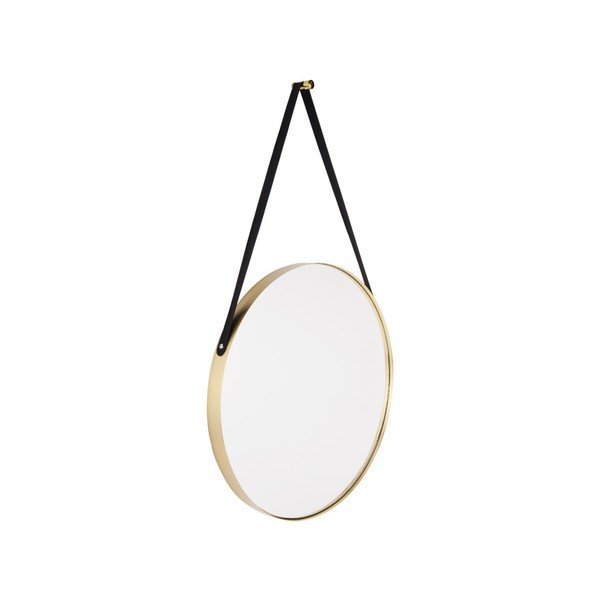 Stensko ogledalo z okvirjem v zlati barvi PT LIVING Balanced, ø 47 cm-image-2