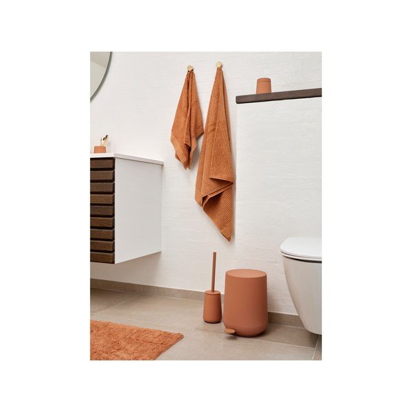 Oranžen plastičen koš za smeti s pedalom 3 l Nova One – Zone-image-4