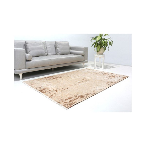 Obojestranska bež-rjava preproga Vitaus Dinah, 77 x 200 cm-image-1