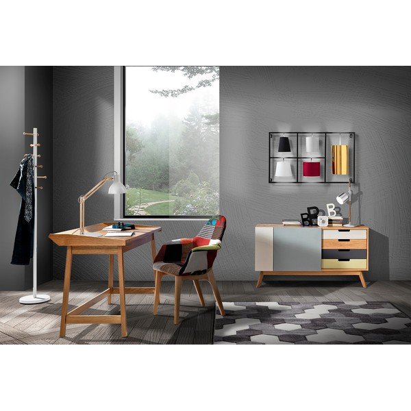 Pisalna miza v hrastovem dekorju 60x113 cm Henry – Tomasucci-image-1