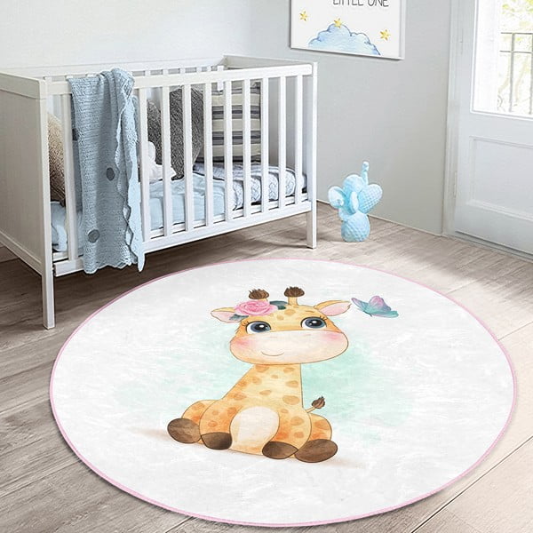 Bela otroška preproga ø 100 cm Comfort – Mila Home-image-2