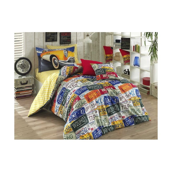 Posteljno perilo z rjuho za enojno posteljo Classica, 200 x 220 cm