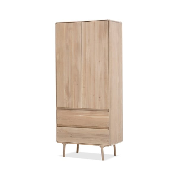 Masivna hrastova omara z 2 predaloma Gazzda Fawn-image-2