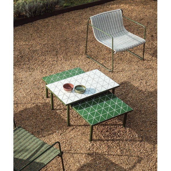 Vrtna klubska mizica s keramično ploščo 61x122 cm Maurina – Kave Home-image-1