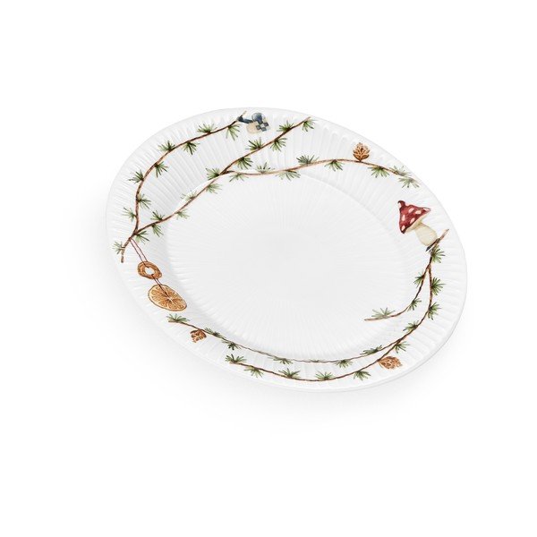 Porcelanast pladenj z božičnim motivom 22,5x28,5 cm Hammershøi Christmas – Kähler Design-image-3