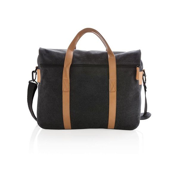 Črna platnena torba za prenosni računalnik 15,6'' XD Design Collection, 16 l-image-3