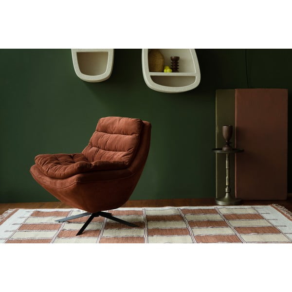 Bombažna preproga v barvi terakote 160x230 cm Gambit – Dutchbone-image-1