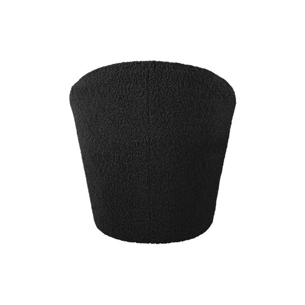 Črn fotelj iz tkanine bouclé Cuddly  – Leitmotiv-image-3