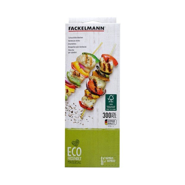 Komplet 300 bambusovih nabodal Fackelmann Nature-image-1