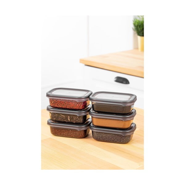 Posode za shranjevanje v kompletu 6 ks živil Fresco – Hermia-image-2