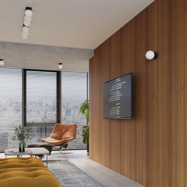 Črna/bela stenska svetilka Blaze – Sollux-image-4