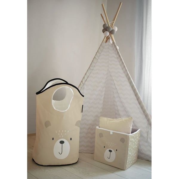 Bež tekstilna otroška košara za shranjevanje Dots from the Forest - Butter Kings-image-1