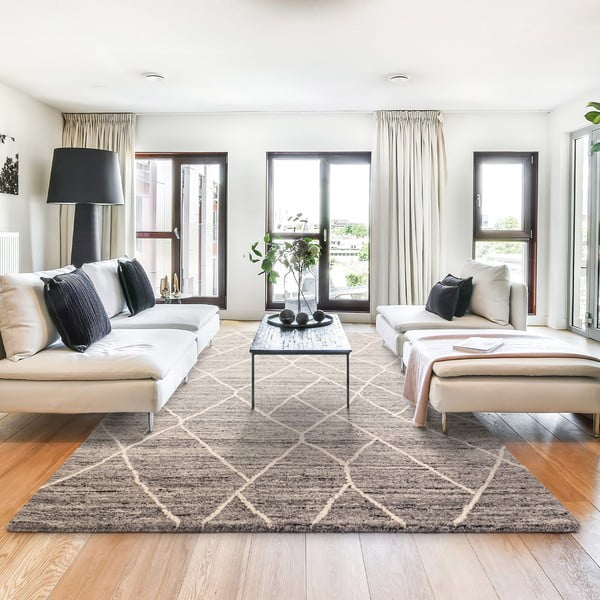 Siva volnena preproga 200x290 cm Noah – Asiatic Carpets-image-1