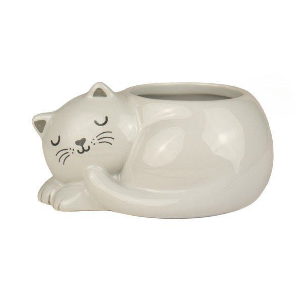 Keramičen okrasni cvetlični lonec Sleeping Cat – Sass & Belle