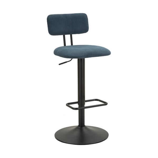 Modrozelen/črn barski stol z nastavljivo višino (višina sedeža 61 cm) Tina – Mauro Ferretti