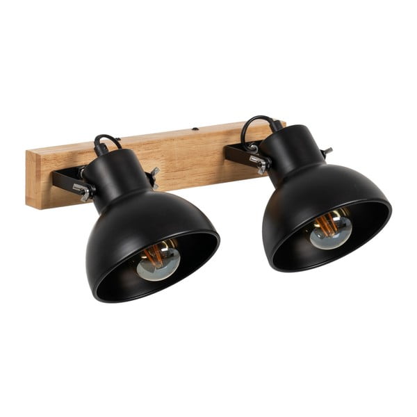 Črna/naravna stenska svetilka – Ixia-image-2