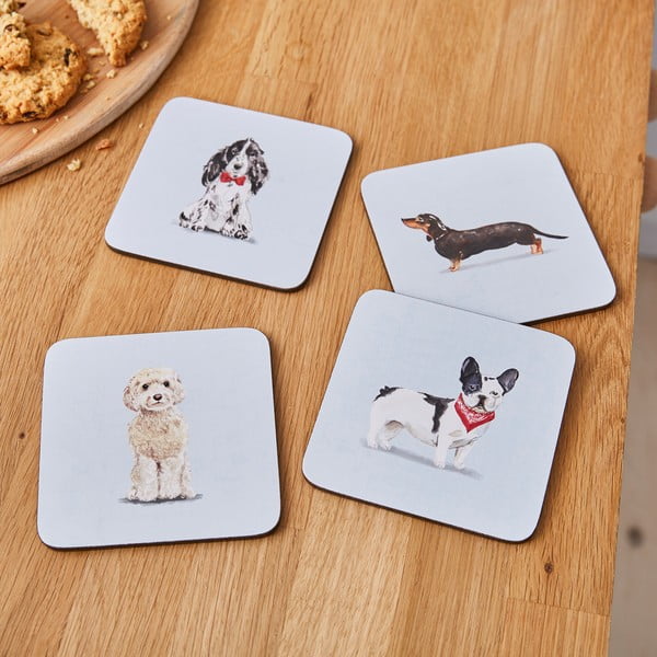 Komplet 4 podstavkov Cooksmart ® Curious Dogs-image-1