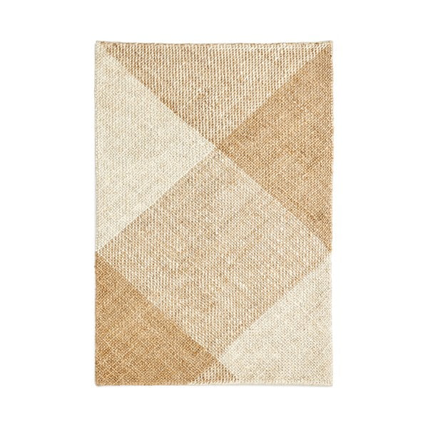 Bež/kremno bela preproga iz jute 160x230 cm Maelan – Kave Home