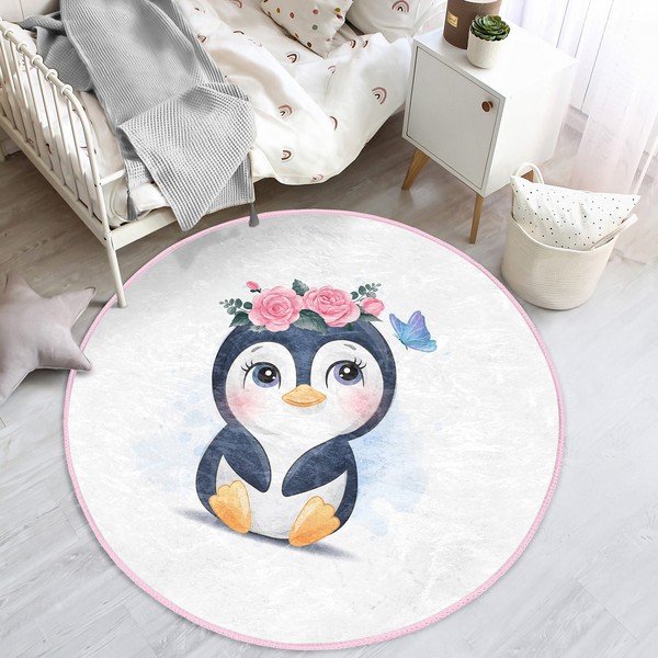 Bela otroška preproga ø 100 cm Comfort – Mila Home-image-4