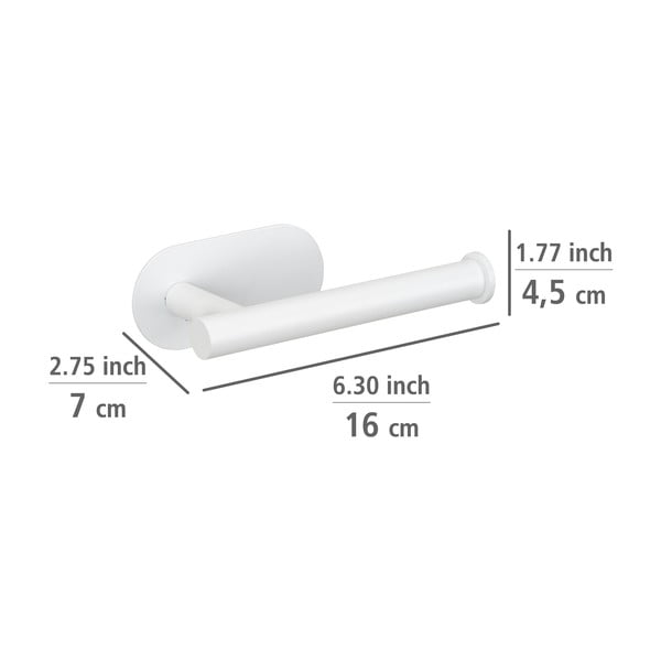 Belo držalo za toaletni papir iz nerjavečega jekla z namestitvijo brez vrtanja Orea – Wenko-image-4