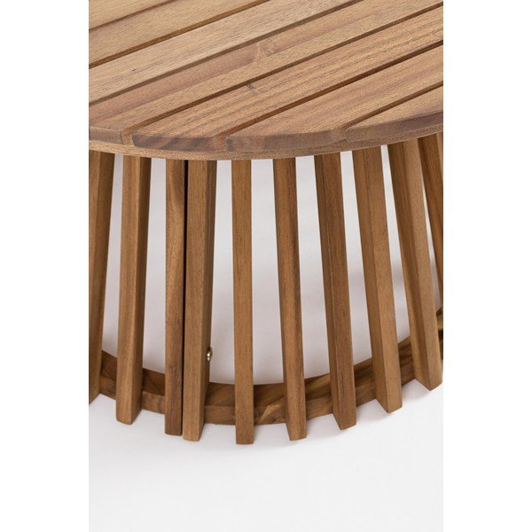 Okrogla vrtna klubska mizica iz masivne akacije ø 70 cm Rodano – Bizzotto-image-2