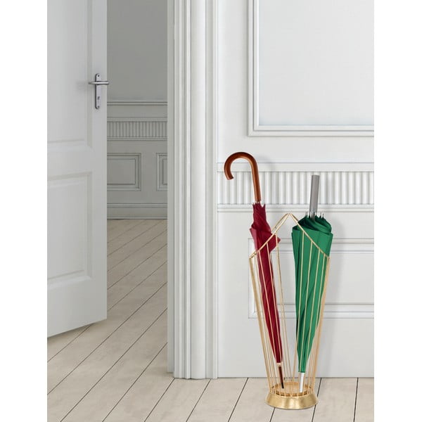 Stojalo za dežnike v zlati barvi Mauro Ferretti, višina 60 cm-image-1