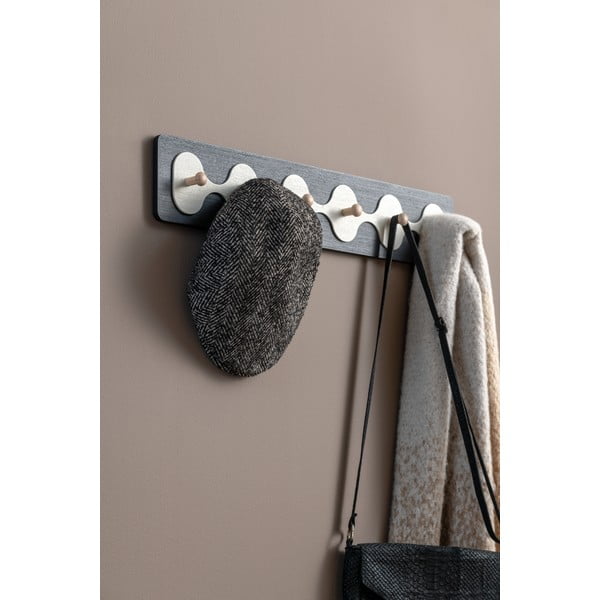 Črn stenski obešalnik 60 cm Rizar  – PT LIVING-image-1