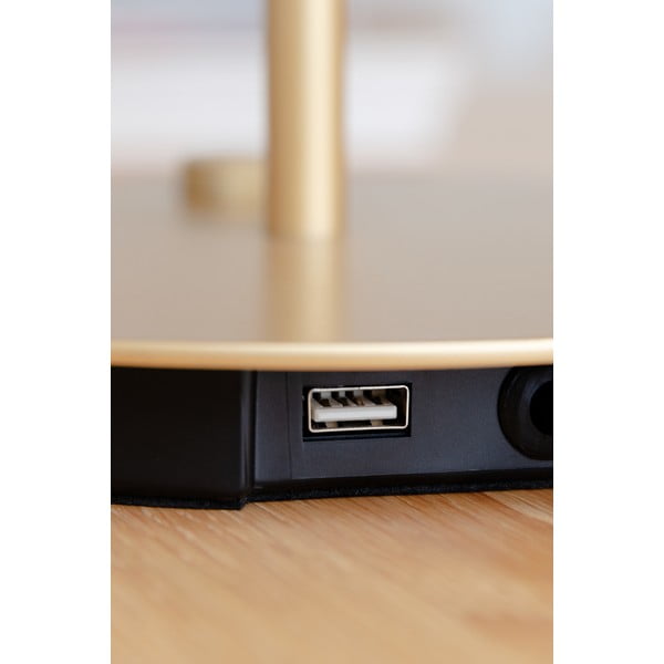 Svetlo siva LED zatemnitvena namizna svetilka s kovinskim senčnikom (višina 41,5 cm) Asteria Table – UMAGE-image-4