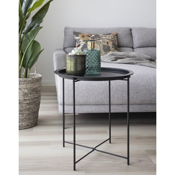 Kovinska okrogla stranska mizica ø 47 cm Bastia – House Nordic-image-1