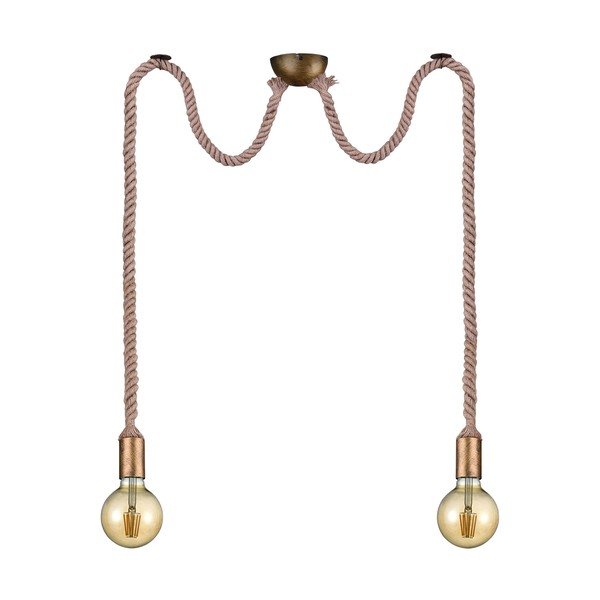 Medeninasta viseča svetilka ø 12 cm Rope – Trio