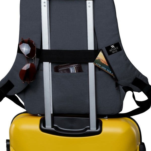 Antracitni nahrbtnik z USB priključkom My Valice GALAXY Smart Bag-image-2